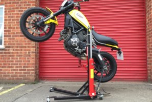abba Sky Lift on Ducati Scrambler (wheelie Position)